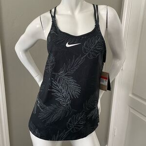 Nike Dri-Fit One Luxe Black Slim Fit Strappy Tank Top Women’s Sz L (DV9682-010)